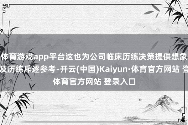 体育游戏app平台这也为公司临床历练决策提供想象想路以及历练斥逐参考-开云(中国)Kaiyun·体育官方网站 登录入口